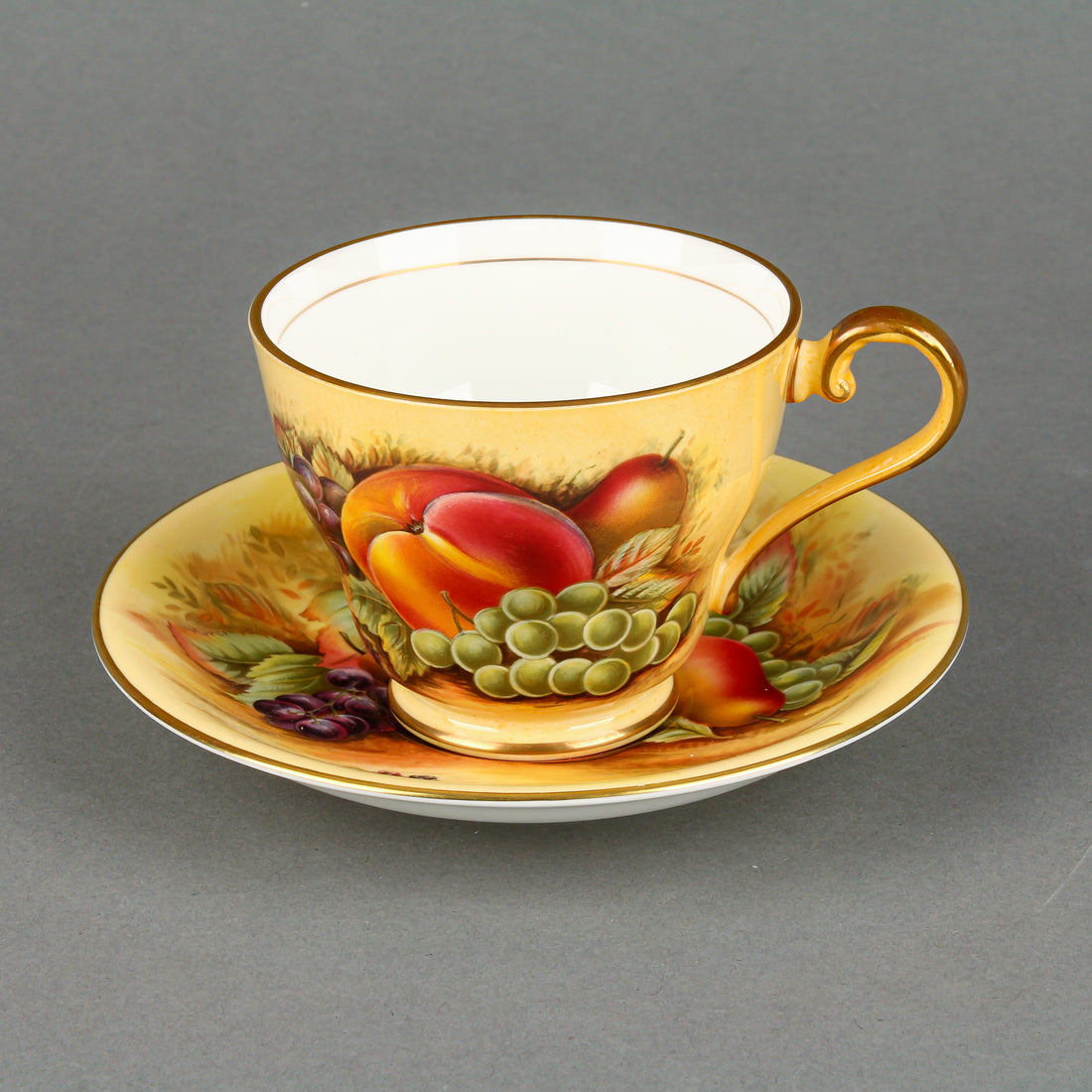 AYNSLEY Orchard Gold Cup & Saucer