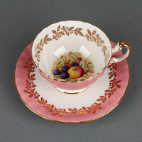 AYNSLEY D. Jones Orchard Fruit Centre Cup & Saucer