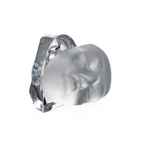 DAUM Crystal Face Mask Paperweight