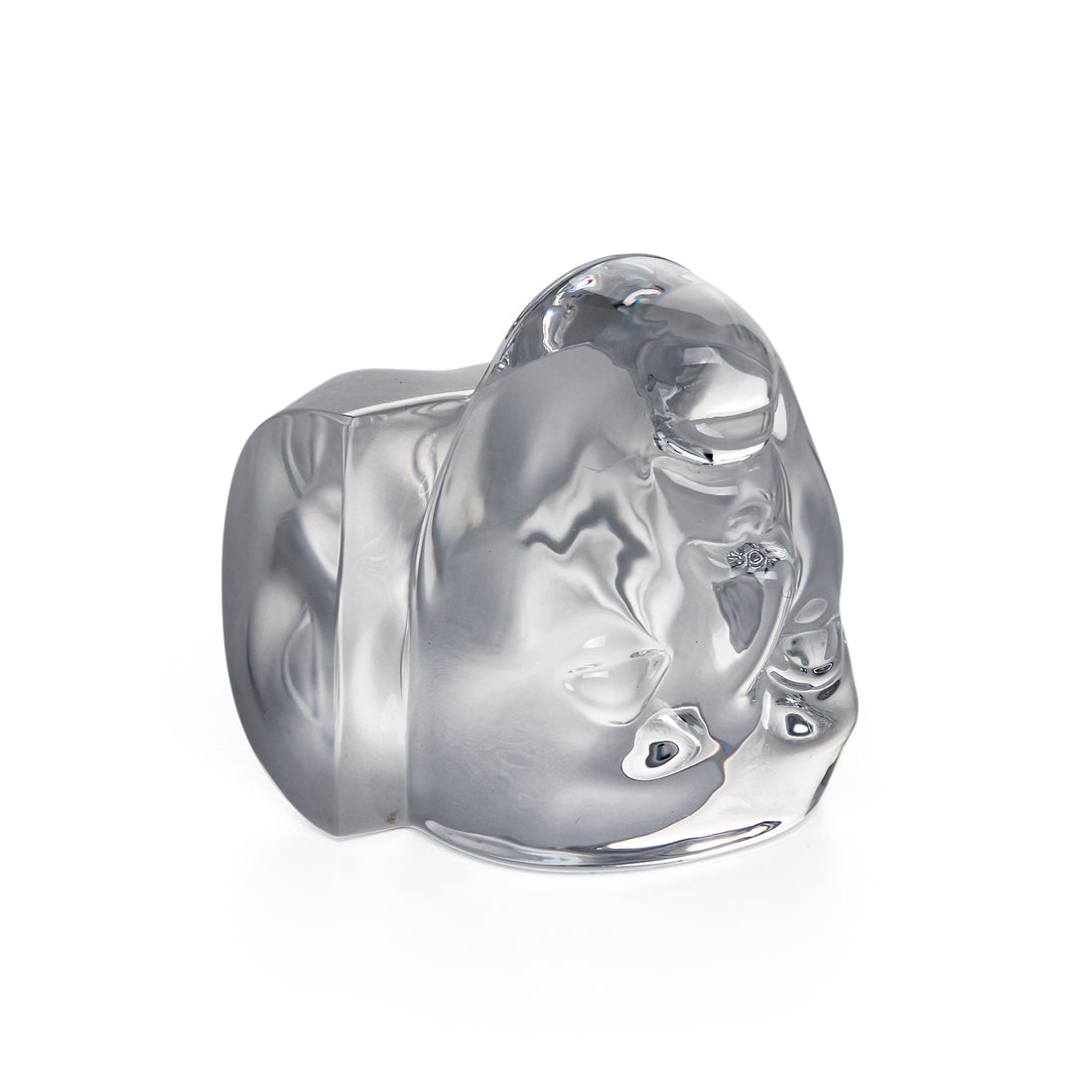 DAUM Crystal Face Mask Paperweight