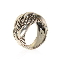 DAVID YURMAN Sterling Silver Cable Basket Weave Ring