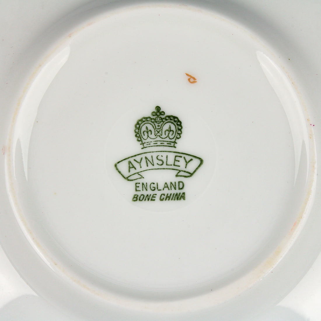 AYNSLEY Durham Maroon Demitasse Cups & Saucers - Set of 7