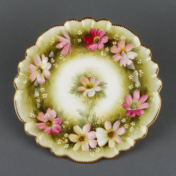 GEORGE JONES Hand-Painted Wild Rose A4314 Dessert Plate