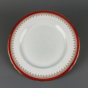 AYNSLEY Durham Maroon Dinner Plates - Set of 8