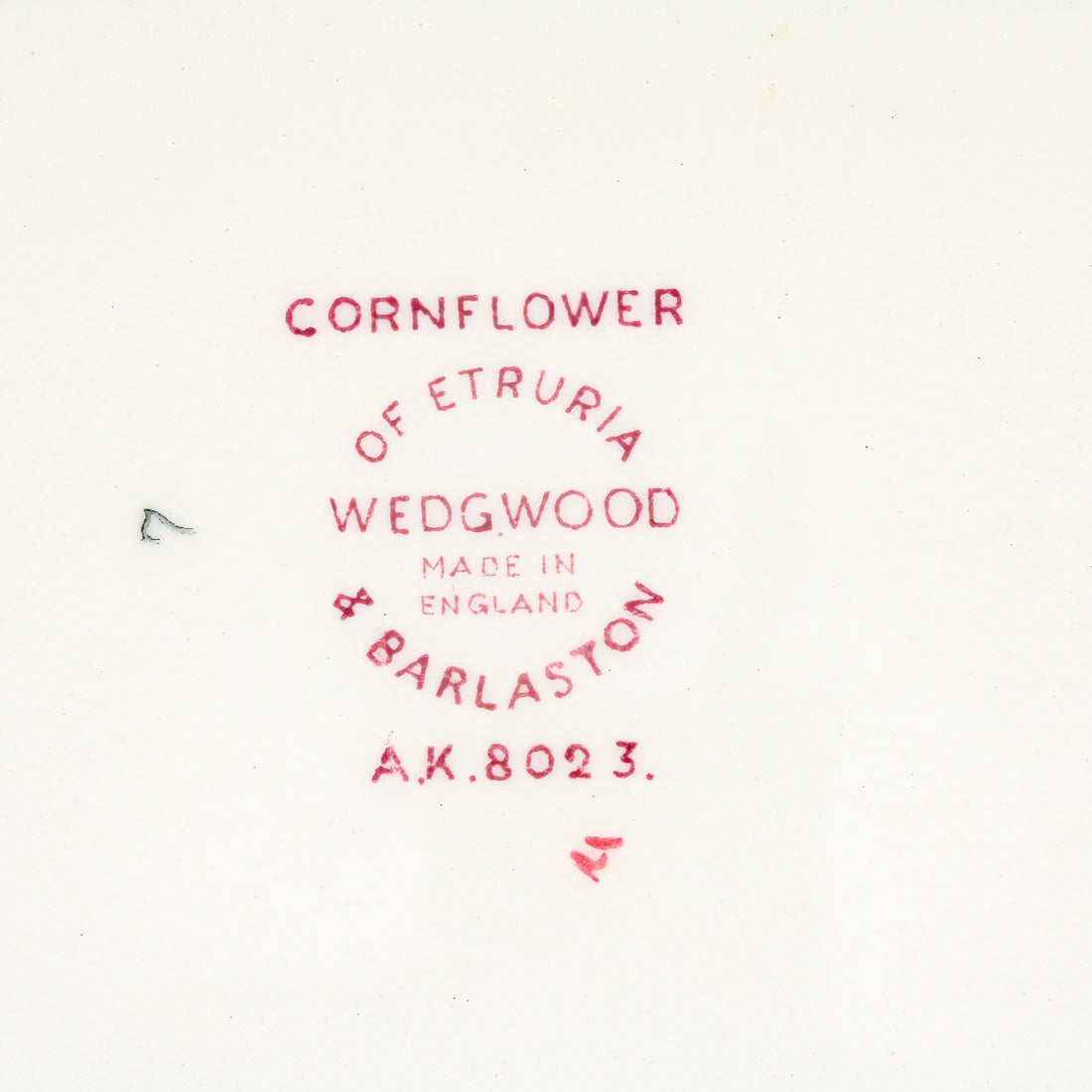 WEDGWOOD Cornflower A.K. 8023 Dinner Plates - Set of 6