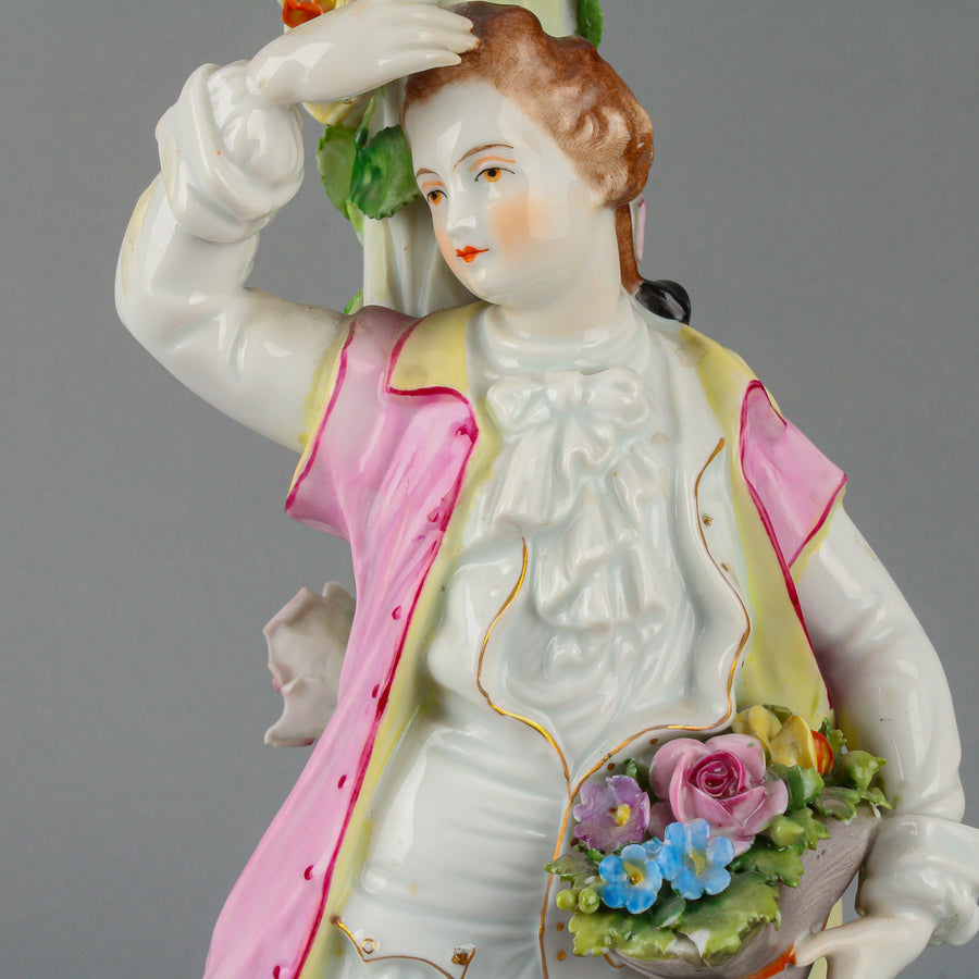 VOLKSTEDT Man & Woman Figural Candlesticks - Set of 2