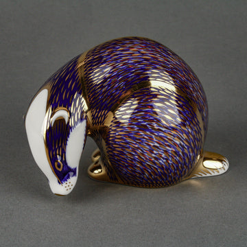 ROYAL CROWN DERBY Badger Paperweight