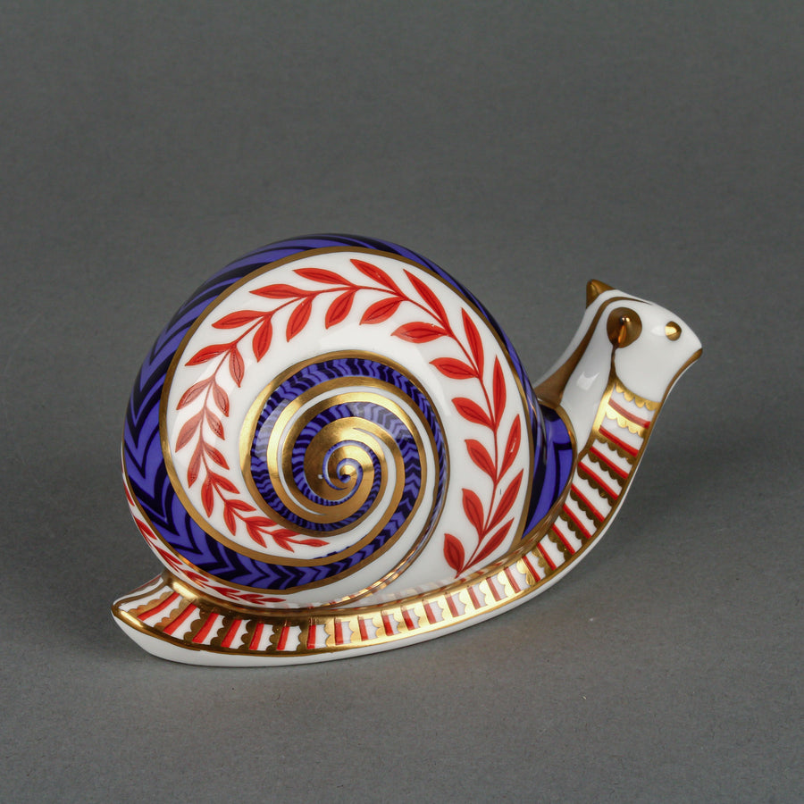ROYAL CROWN DERBY Snail Paperweight