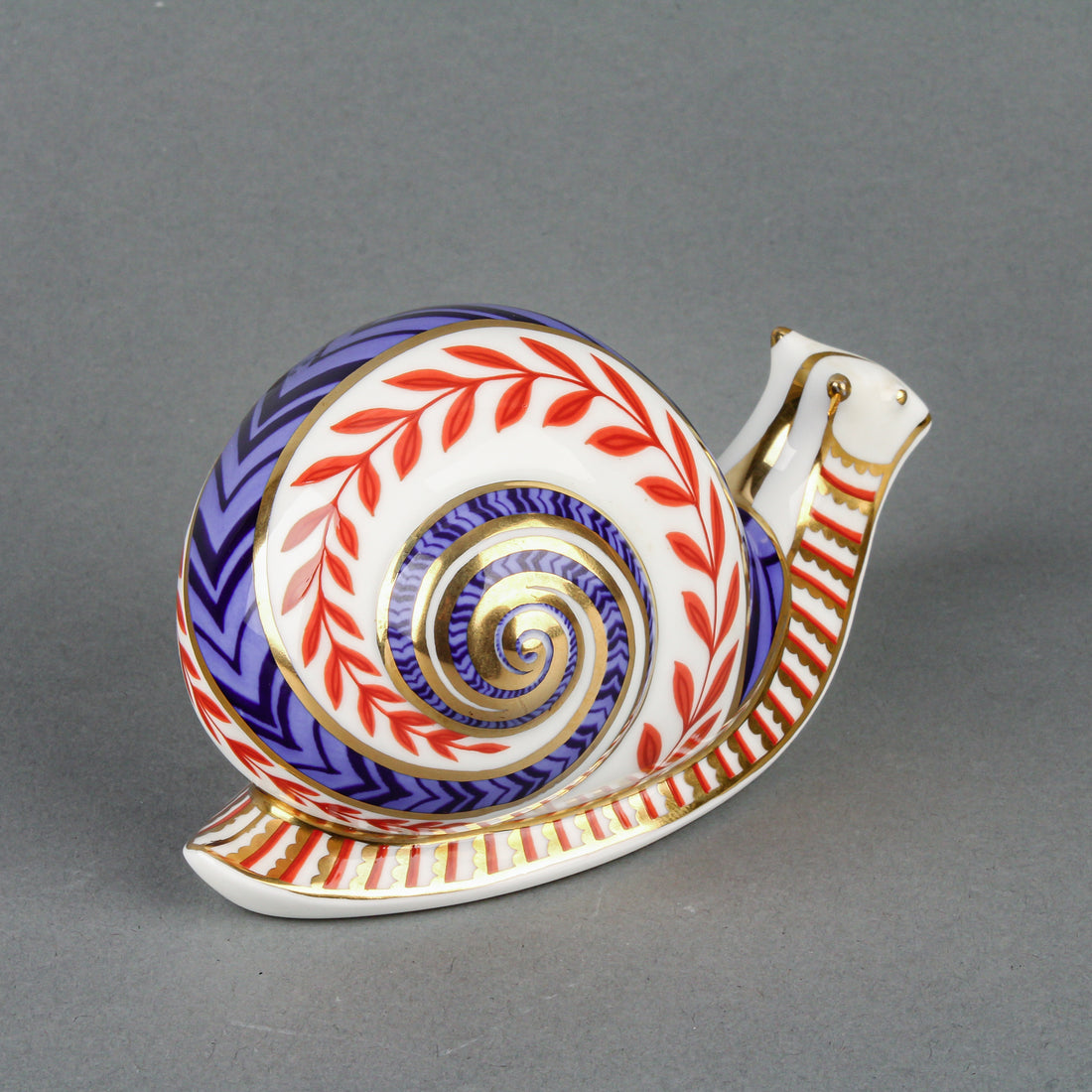 ROYAL CROWN DERBY Snail Paperweight