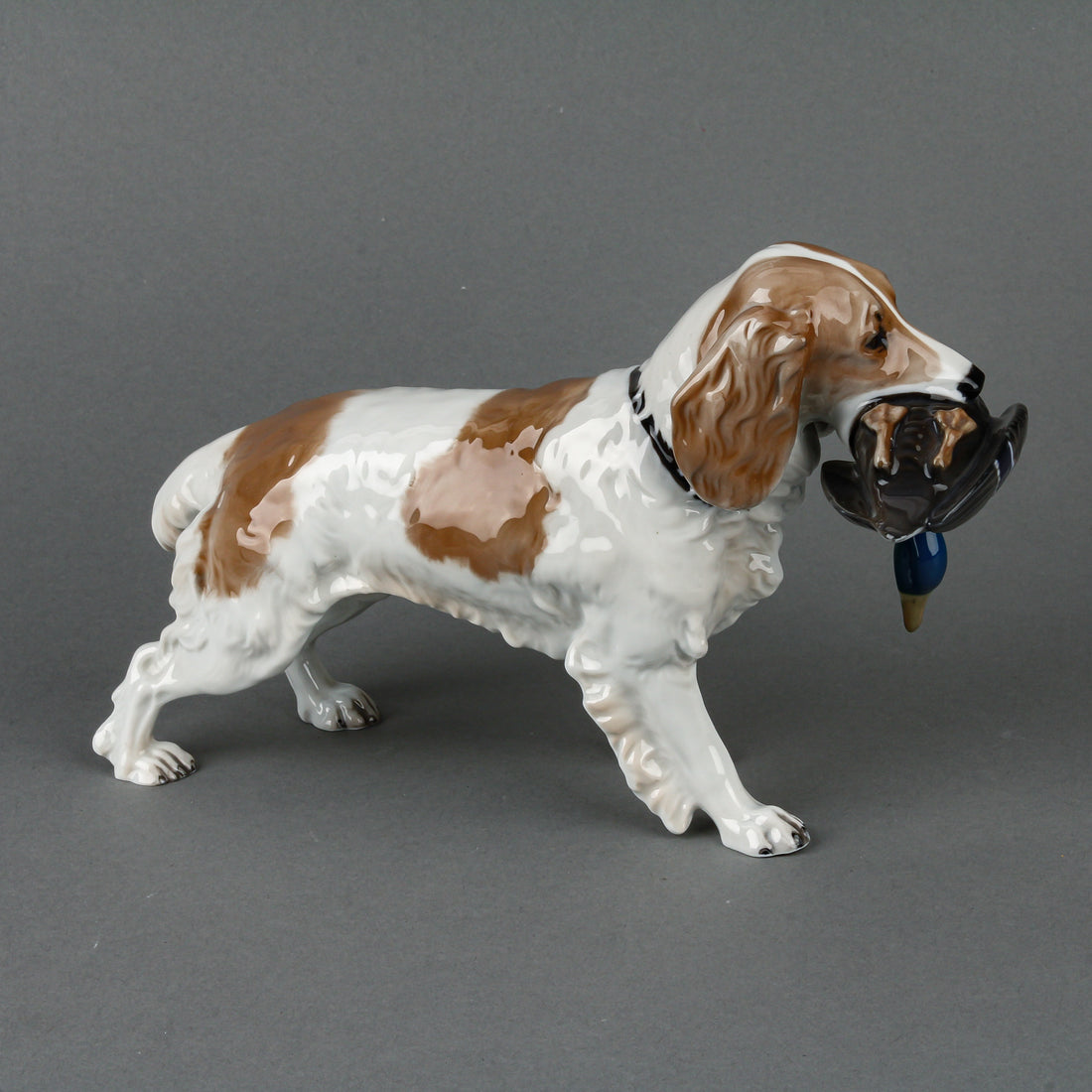 ROSENTHAL Spaniel Dog with Duck Figurine