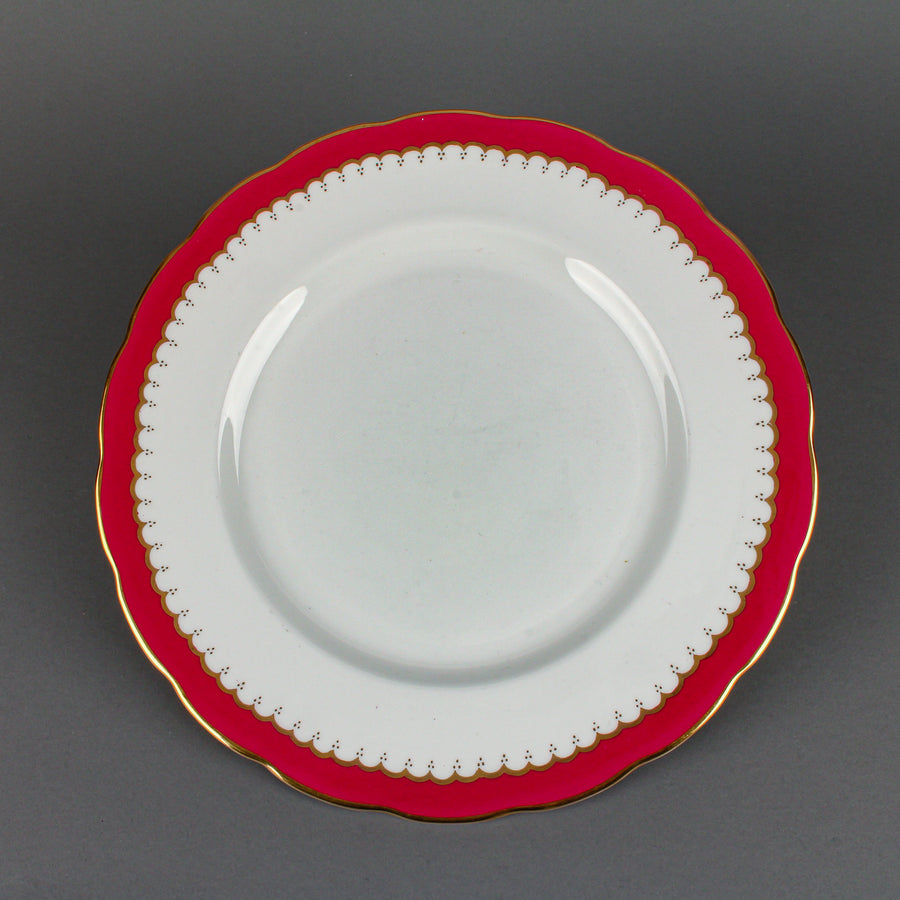 ROYAL SWANSEA The Coronation Maroon - 7 Place Settings +
