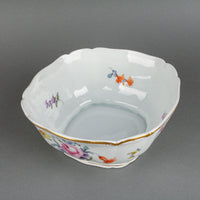 NYMPHENBURG Hand-Painted Rose Floral 1012 Footed Bowl