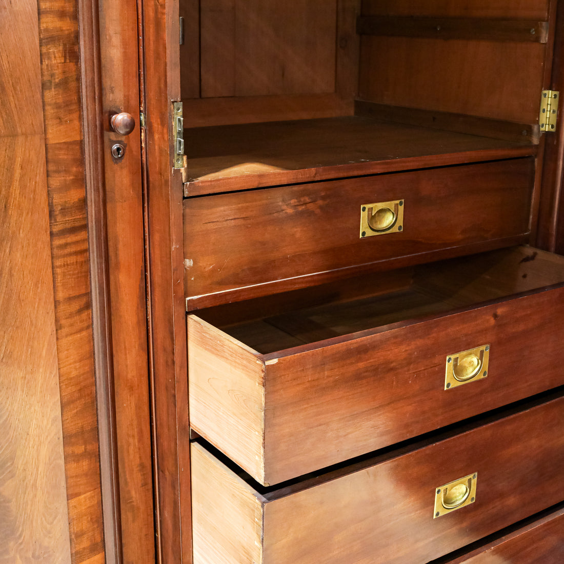 Vintage Mahogany Armoire