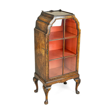 Vintage Burled Walnut Curio