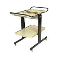 Vintage Aluminum & Steel Drinks Cart