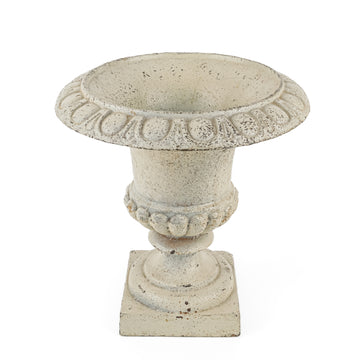 Painted Cast Iron Urn Planter
