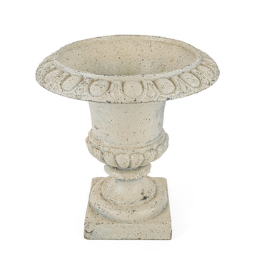 Painted Cast Iron Urn Planter