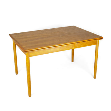 Vintage Teak Table w/Two 18" Leaves