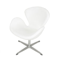 PAIR ZUO Pori Arm Chairs White