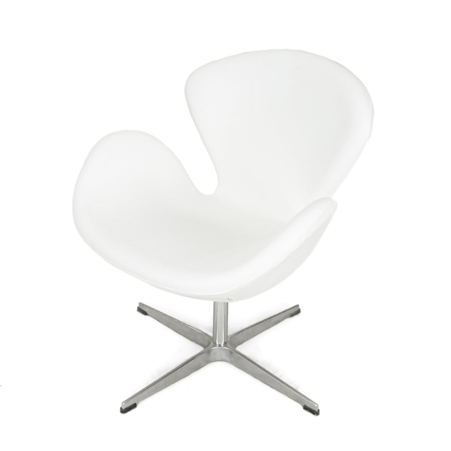 PAIR ZUO Pori Arm Chairs White