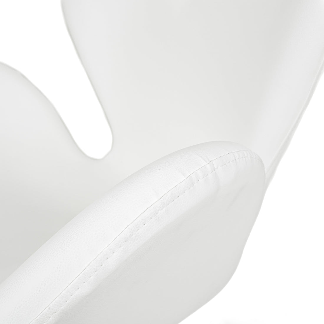 PAIR ZUO Pori Arm Chairs White