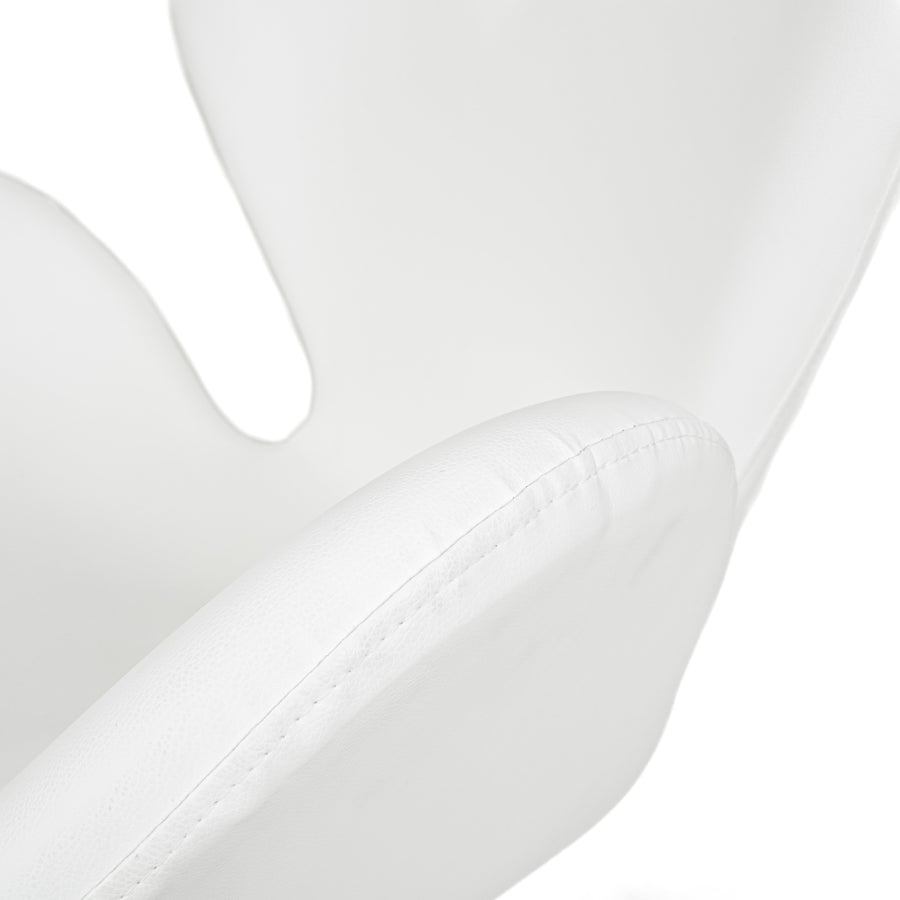 PAIR ZUO Pori Arm Chairs White
