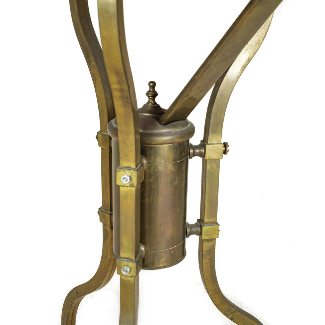 Vintage Brass & Steel Ecclesiastical Offering Stand