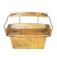 Vintage Pine & Iron Horse Buggy Bench