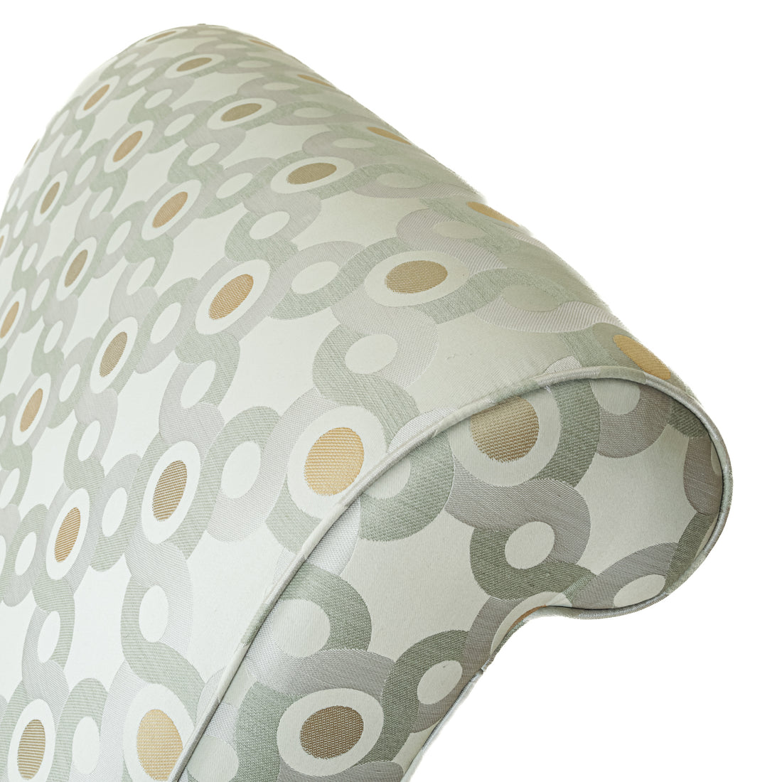 Modern Chaise Longue Grey & Tan Upholstery