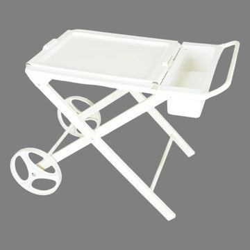 JARDIN Vintage Plastic & Steel Outdoor Drinks Cart