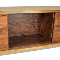 Solid Black Walnut Buffet w/Steel Legs