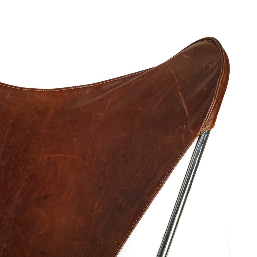 Leather & Chrome Butterfly Chair