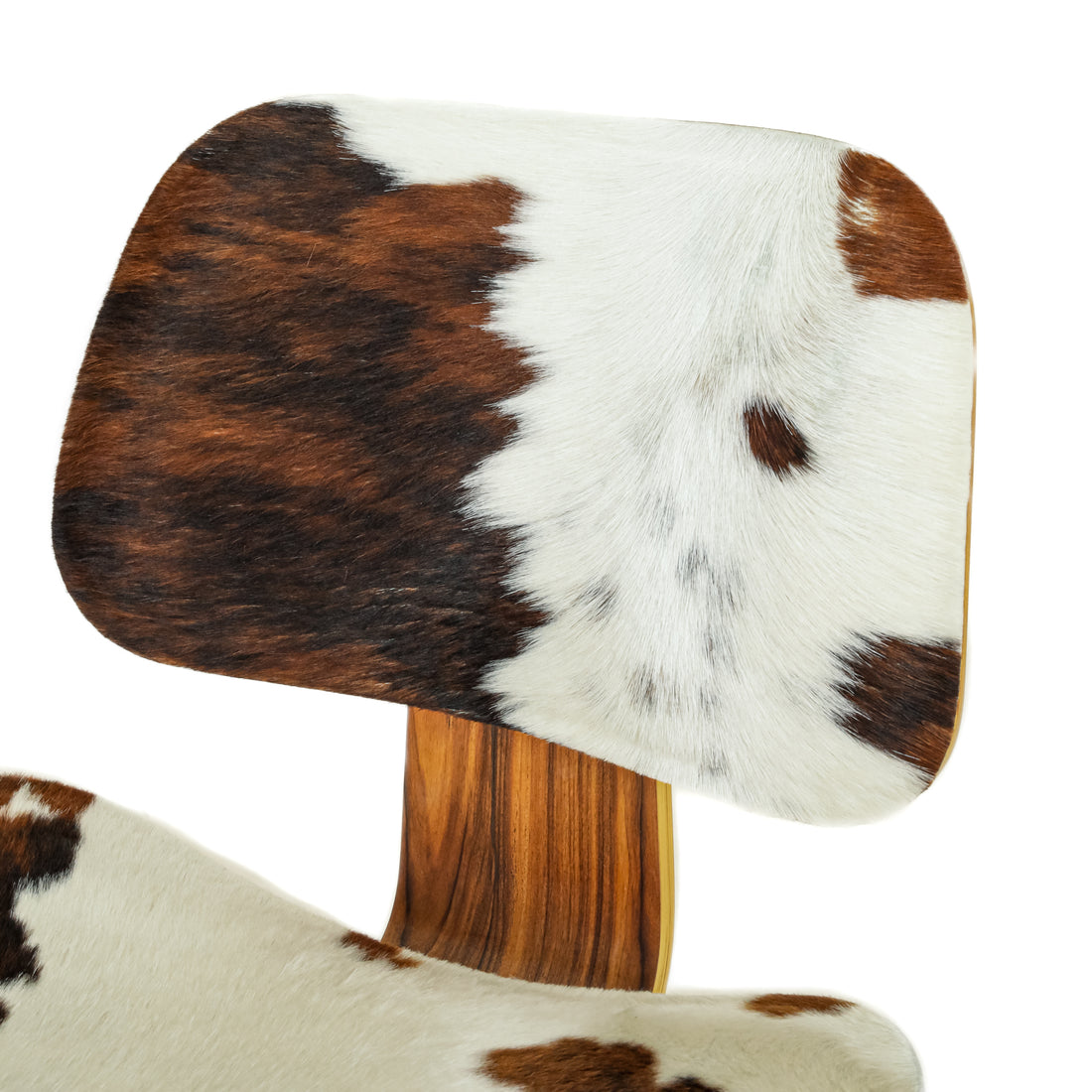 Eames Style Bent Plywood Chair w/Pony Skin