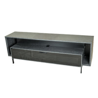 Grey Faux Oak Arborite Media Unit