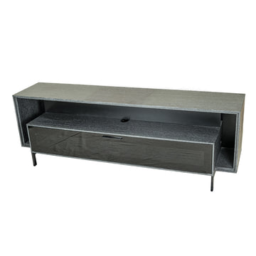 Grey Faux Oak Arborite Media Unit