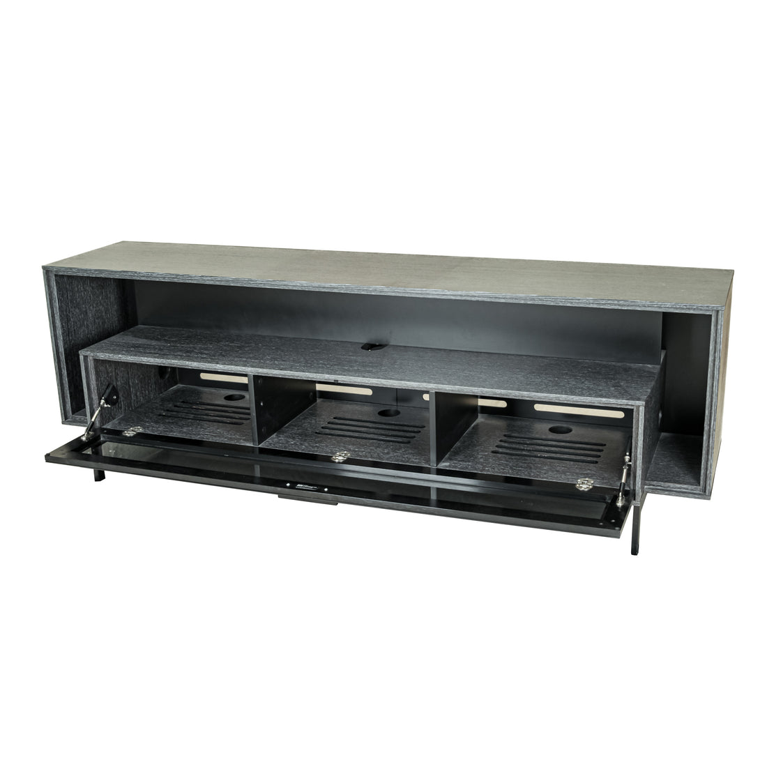 Grey Faux Oak Arborite Media Unit