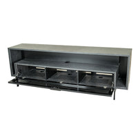 Grey Faux Oak Arborite Media Unit