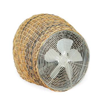Gervasoni Style Wicker Table Fan