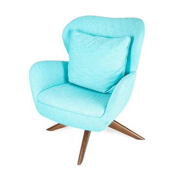 ISA Dream Lounge Armchairs Blue Upholstery Set Of 2