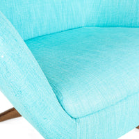 ISA Dream Lounge Armchairs Blue Upholstery Set Of 2
