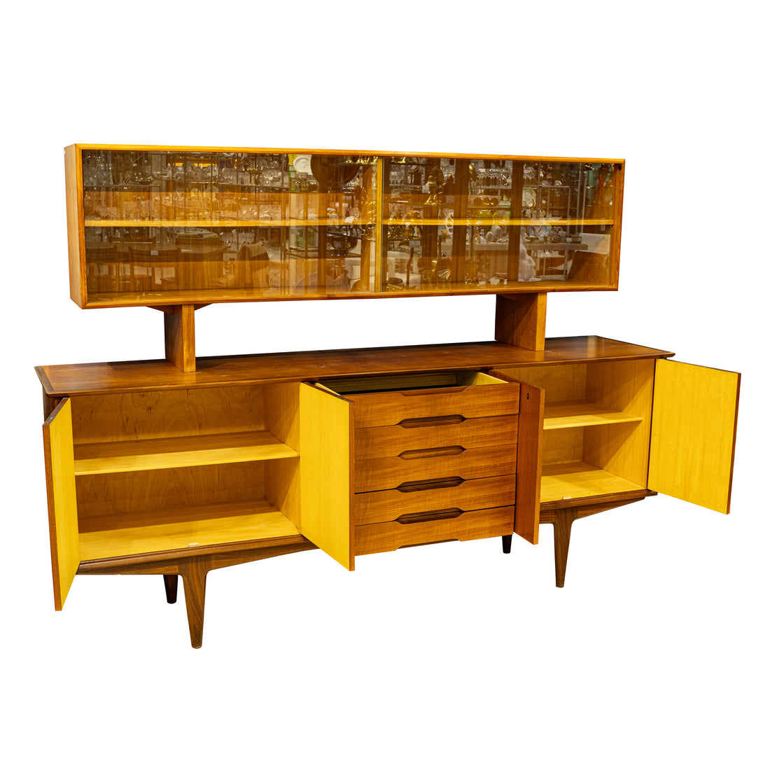 Vintage Teak Buffet & Hutch