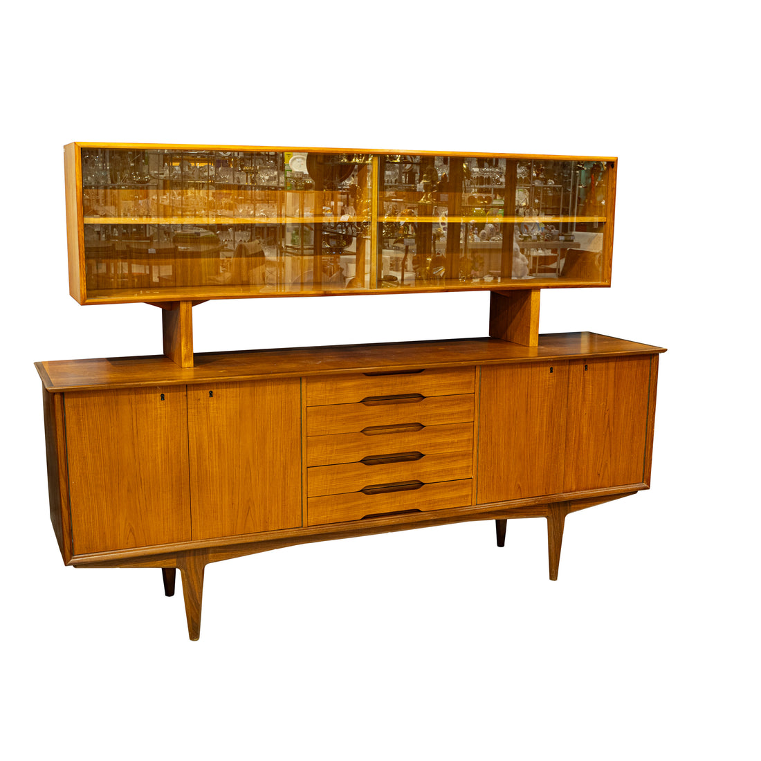Vintage Teak Buffet & Hutch