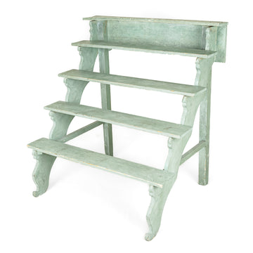 Painted Wooden Rustic Plant Steps
