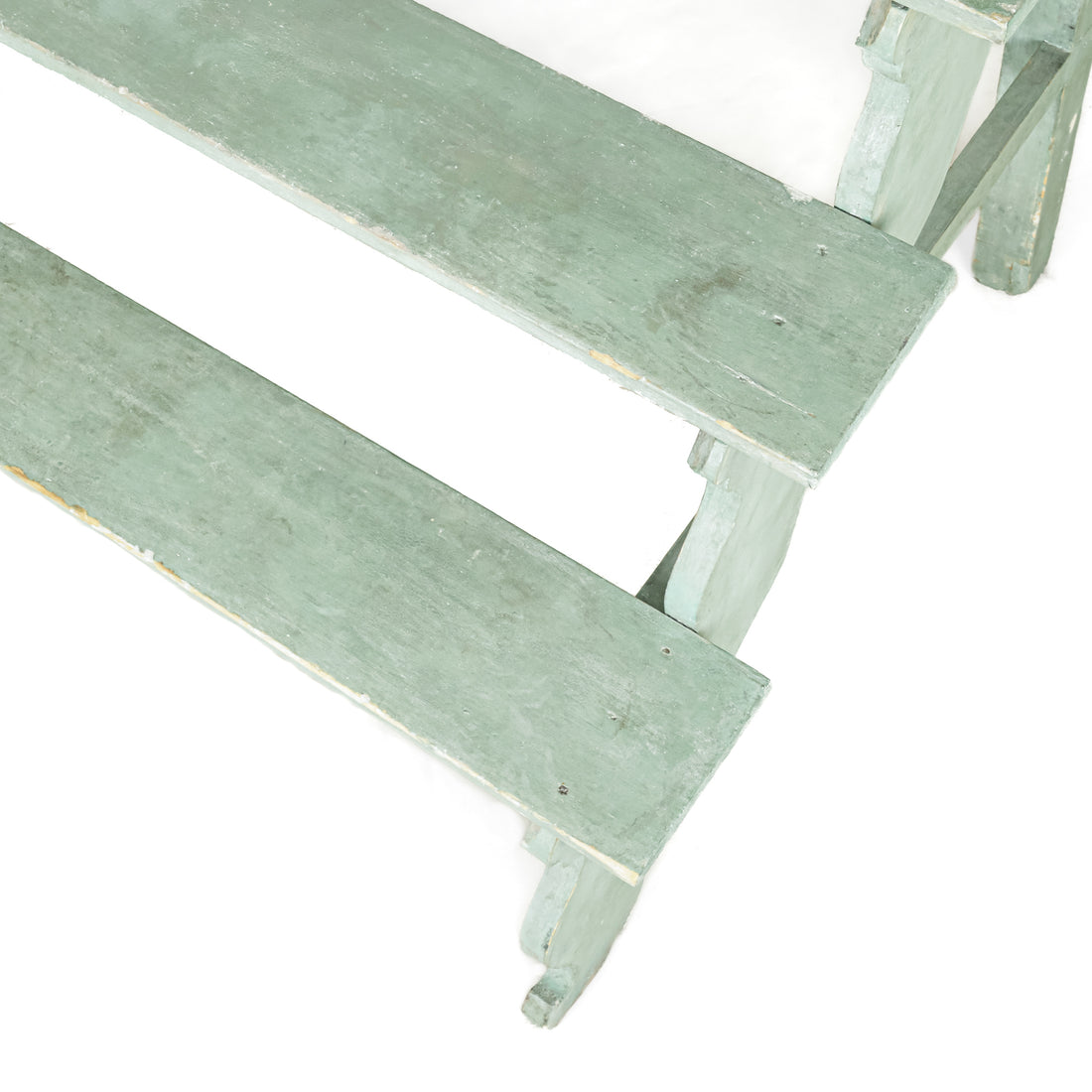 Painted Wooden Rustic Plant Steps