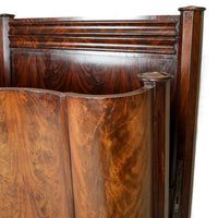 Vintage Burled Walnut Queen Head & Footboard