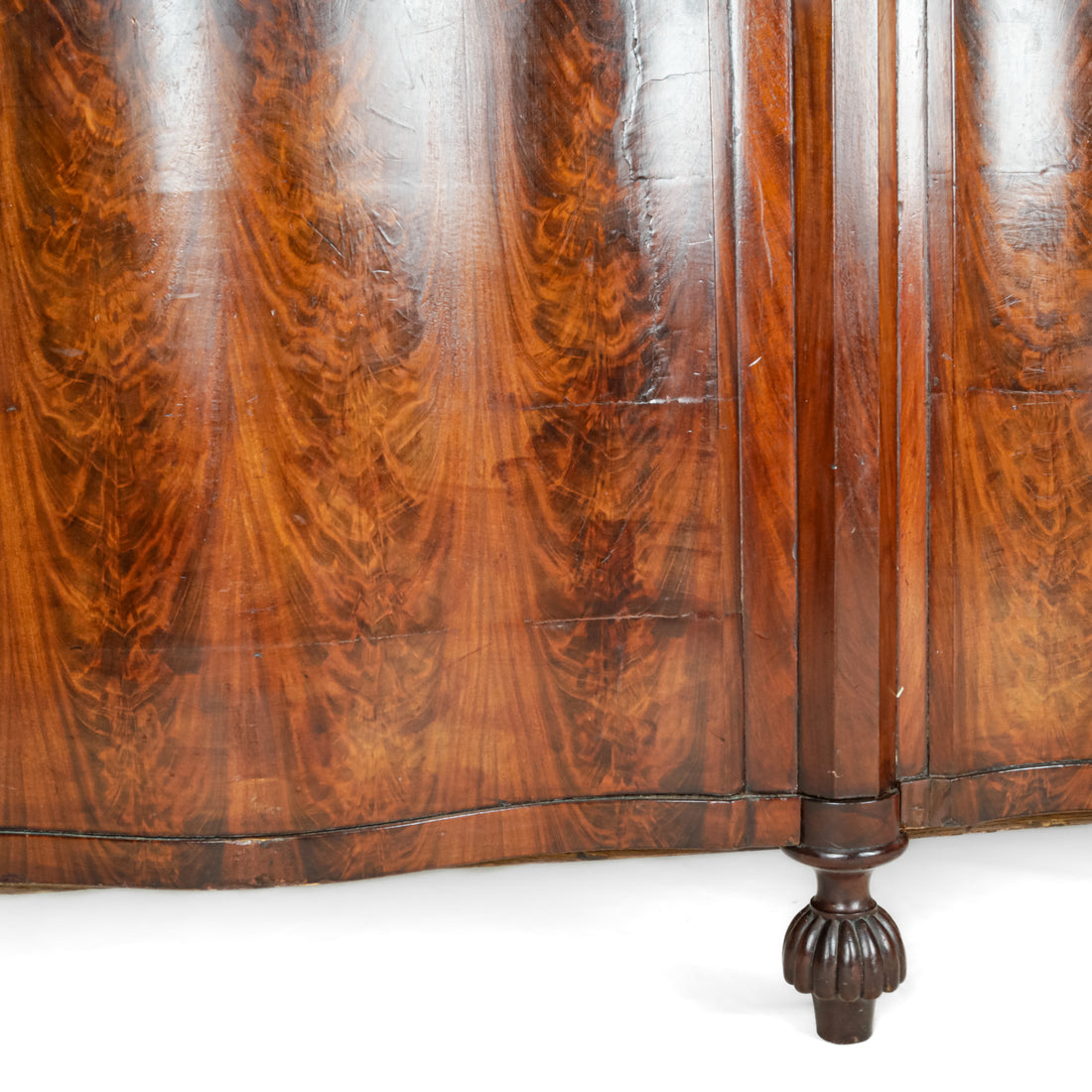 Vintage Burled Walnut Queen Head & Footboard