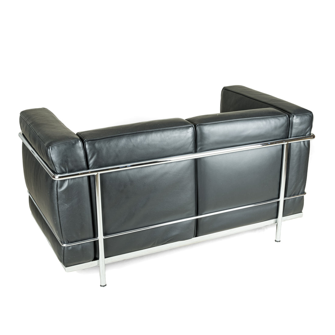 CASSINA Petit LC2 Sofa in Black Leather