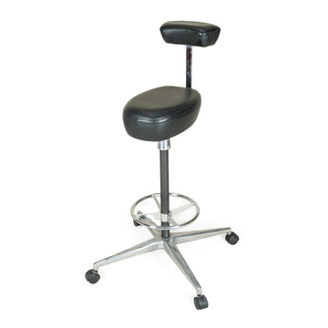 HERMAN MILLER Perch Stool in Black Leather