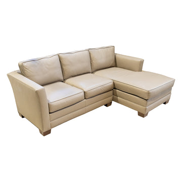 BARRYMORE Grey Leather Sofa