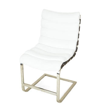 RESTORATION HARDWARE Oviedo Chair White Upholstery